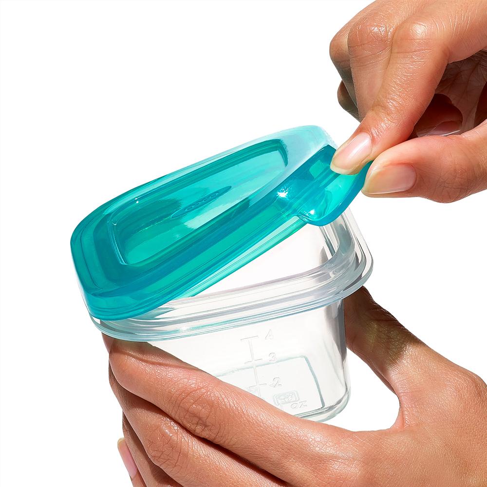 OXO Tot Silicone Baby Blocks 4oz | Wadah Penyimpanan