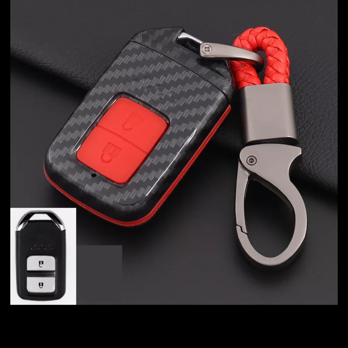 Sarung Kunci Carbon Honda New HRV Smart key Keyless Key Case Cover sarung kunci HRV JAZZ