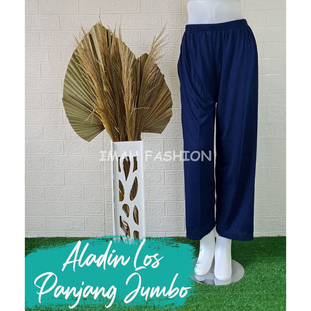 CELAMIS PANJANG TANPA KARET CELANA ALADIN PANJANG TANPA KARET BAHAN KAOS CELANA PANJANG WANITA XL-XXL BB 40-90kg
