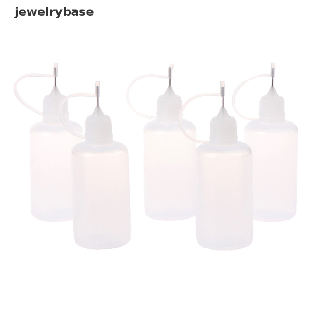5 Pcs Botol Jarum Squeezable Ukuran 50ml Untuk Alat Polymer Clay
