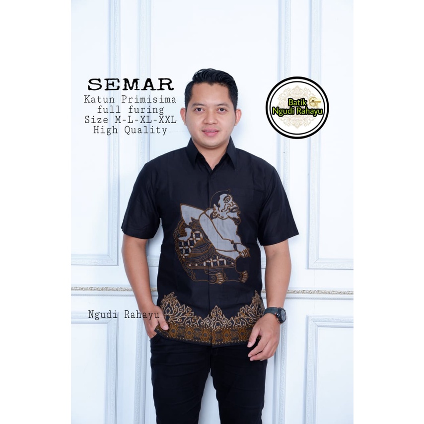 baju batik pria lengan panjang modern  ORIGINAL BAJU PREMIUM KEKINIAN BATIK SOLO MURAH SOGAN SEMAR