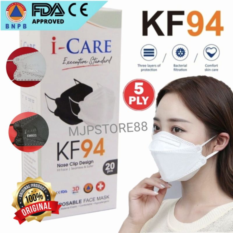 Masker KF94 4Ply Icare 1Box Isi 20Pcs