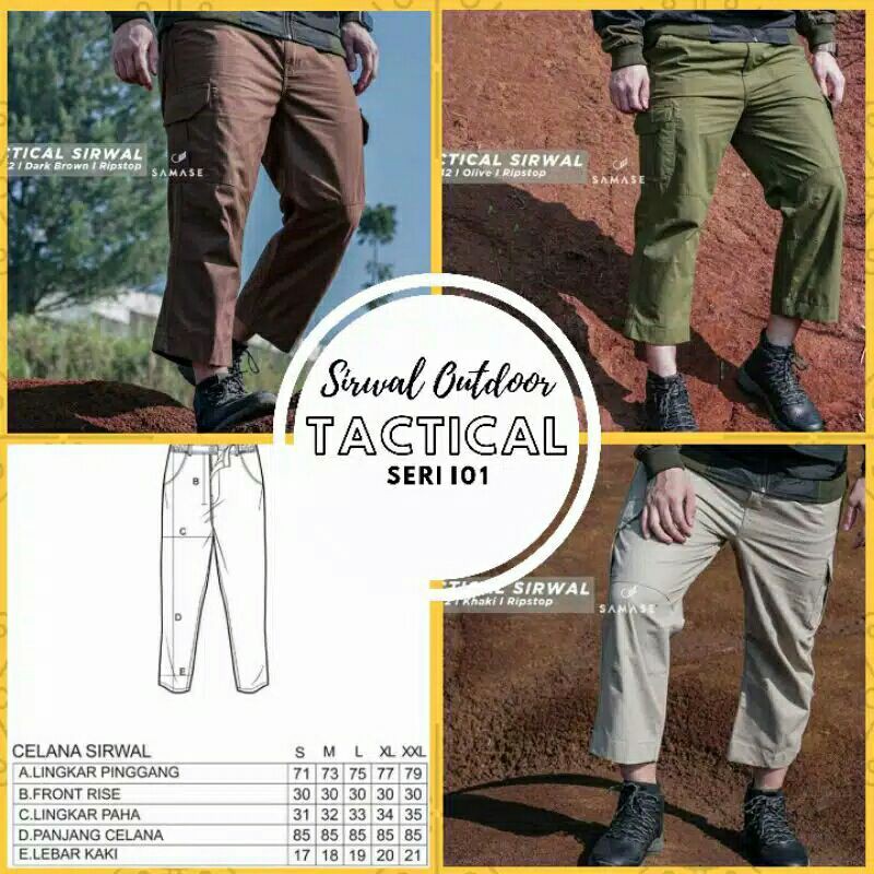 Celana Sirwal tactical reguler samase I-015