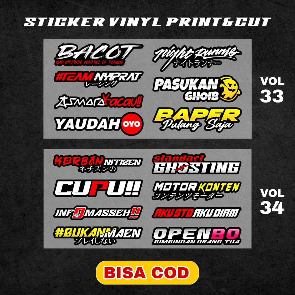 Stiker Racing Pack Sticker Racing Hologram Stiker Sponsor Stiker Helm Stiker Motor Sticker Motor Stiker Cuting Sticker Cutting Satuan Stiker Aesthetic Motor Aksesoris Variasi Motor