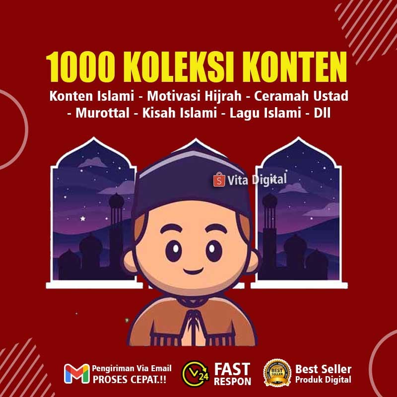 1000 Konten Islami Ramadhan 2022 Sosmed Tiktok IG Reels Story Youtube Short