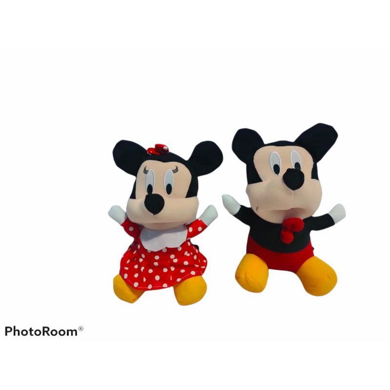 Boneka (Mickey&minie sepasang 25cm)/karakterhewan/tikus/souvenir/murahterlaris
