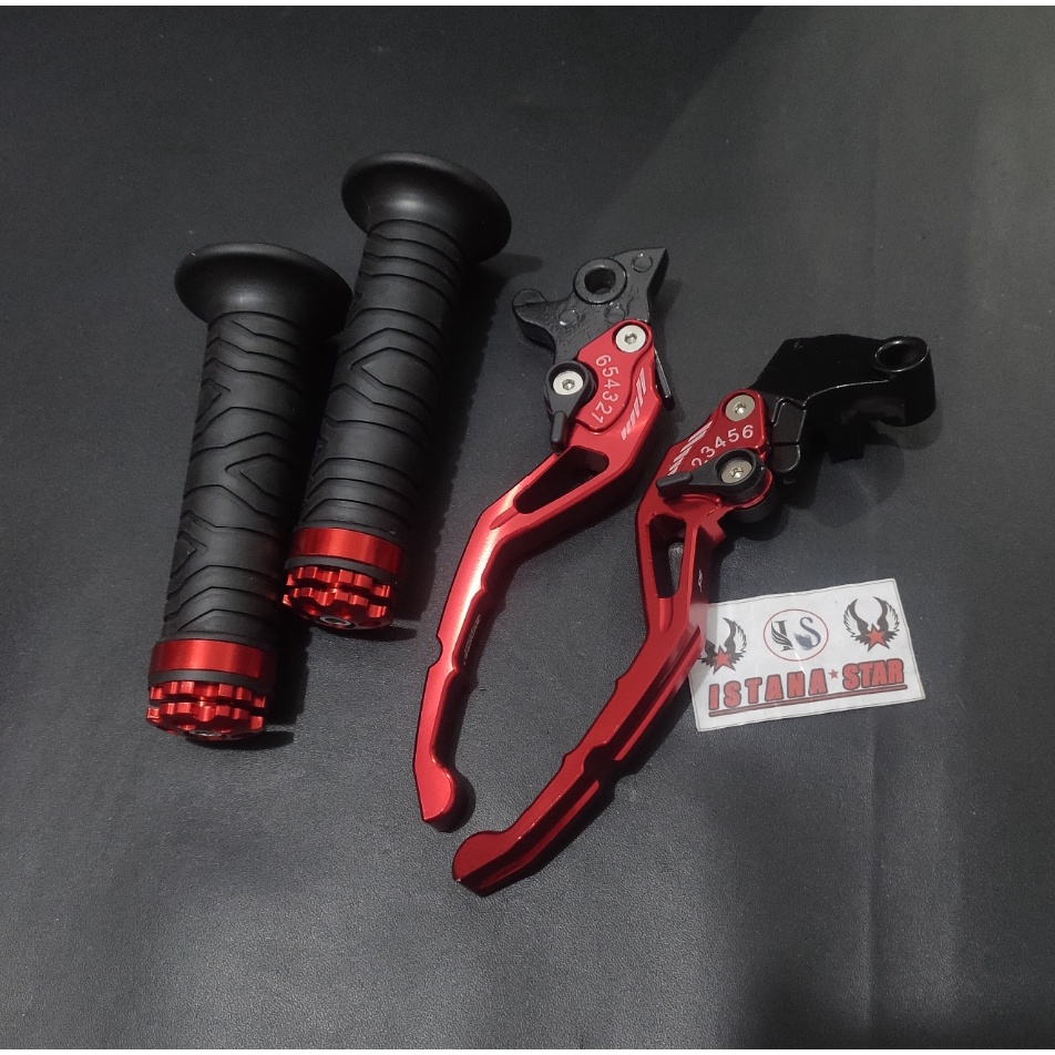 HANDLE REM KOPLING SETELAN STELAN VIXION NEW OLD AKSESORIS VARIASI VIXION PLUS GRIP RING MERAH