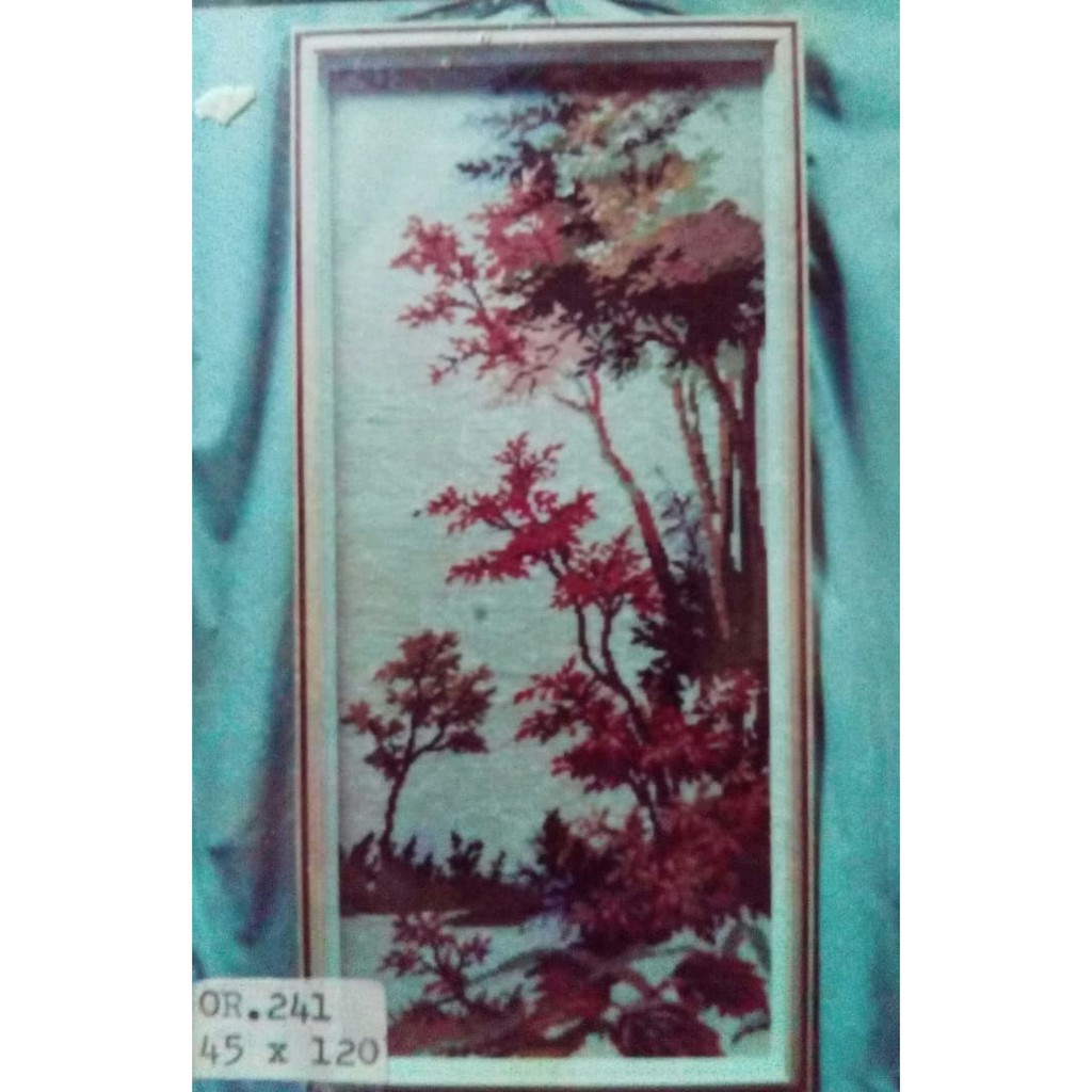 KRUISSTEEK KRISTIK ORCHID MOTIF PEMANDANGAN OR 241