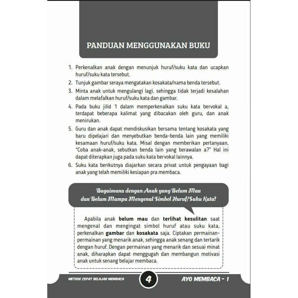 Buku Belajar Membaca Ayo Membaca Attuqa Shopee Indonesia