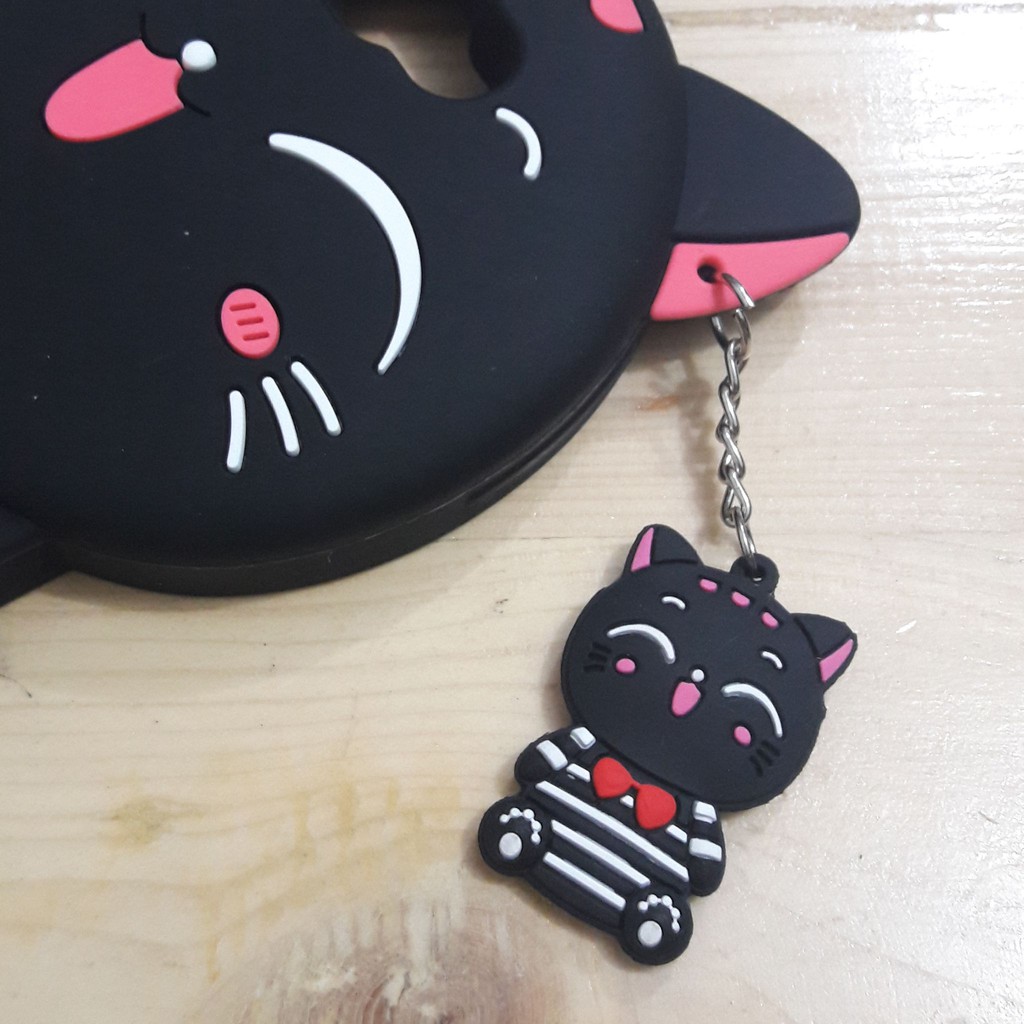Silicon 3D Kitten Strip For OPPO RELAME 1 A37 A71 NEO 7 A33 F3 A77 F7  Silikon boneka lucu pelindung hp case tebal karet softcase lentur