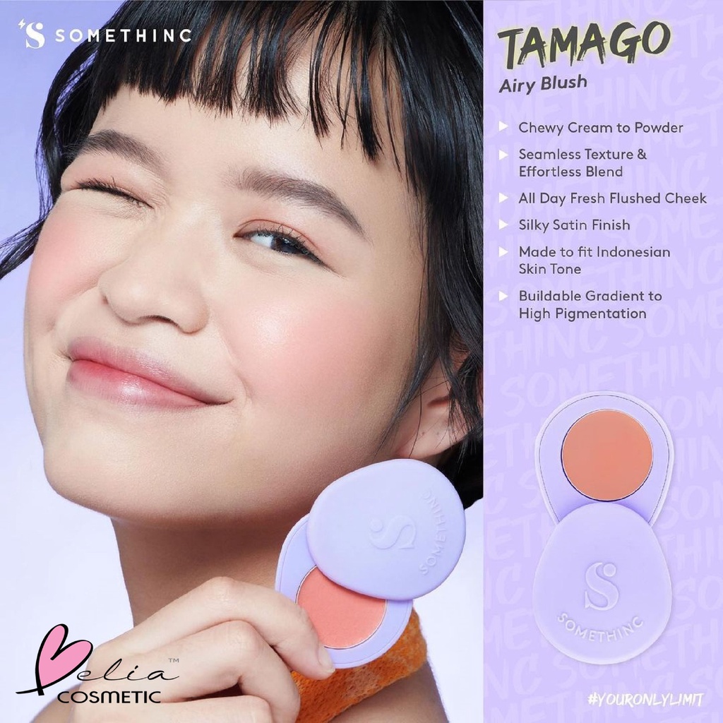 ❤ BELIA ❤ SOMETHINC TAMAGO Airy Blush | Blush On Wajah | Make Up | BPOM