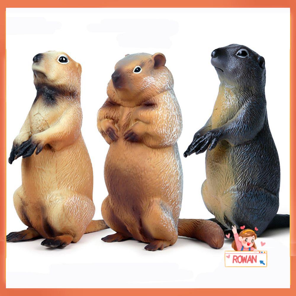 R-flower Mainan Simulasi Marmot Realistis Untuk Edukasi Dini Anak