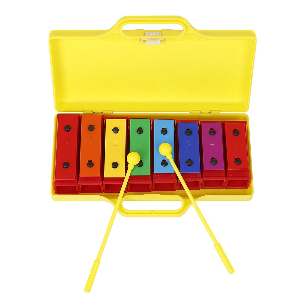 Mainan Edukasi Alat Musik Xylophone 8 Nada Warna-Warni Untuk Bayi / Anak