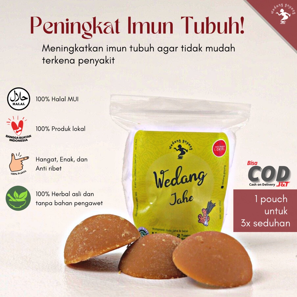 

Wedang Goyang Jahe Jamu Instan isi 5 pack / 15 seduhan