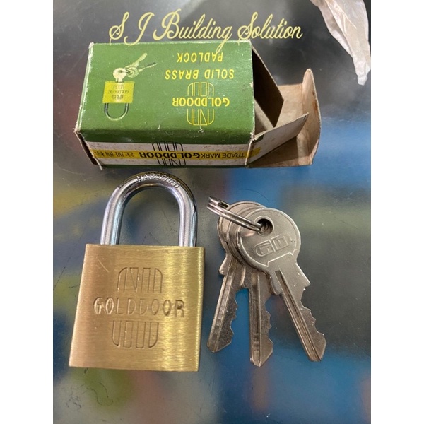 Gembok Kuningan Asli 25mm 30mm Golddoor Gold Door Gembok Rumah pagar