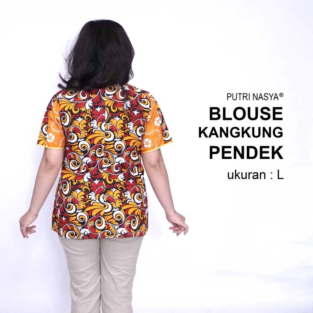 Blouse Big Size Wanita Atasan Batik Jumbo LD 140 S-M-L-XL-2L-3L-4L-5L-6L-7L Model Blus Jumbo Kerja Batik / Blus Batik Big Size Formal / Pakaian Kekinian Kantor Seragam Formal / Pakaian Batik Super Big Kerja Wanita Bahan Katun Terbaru Modern