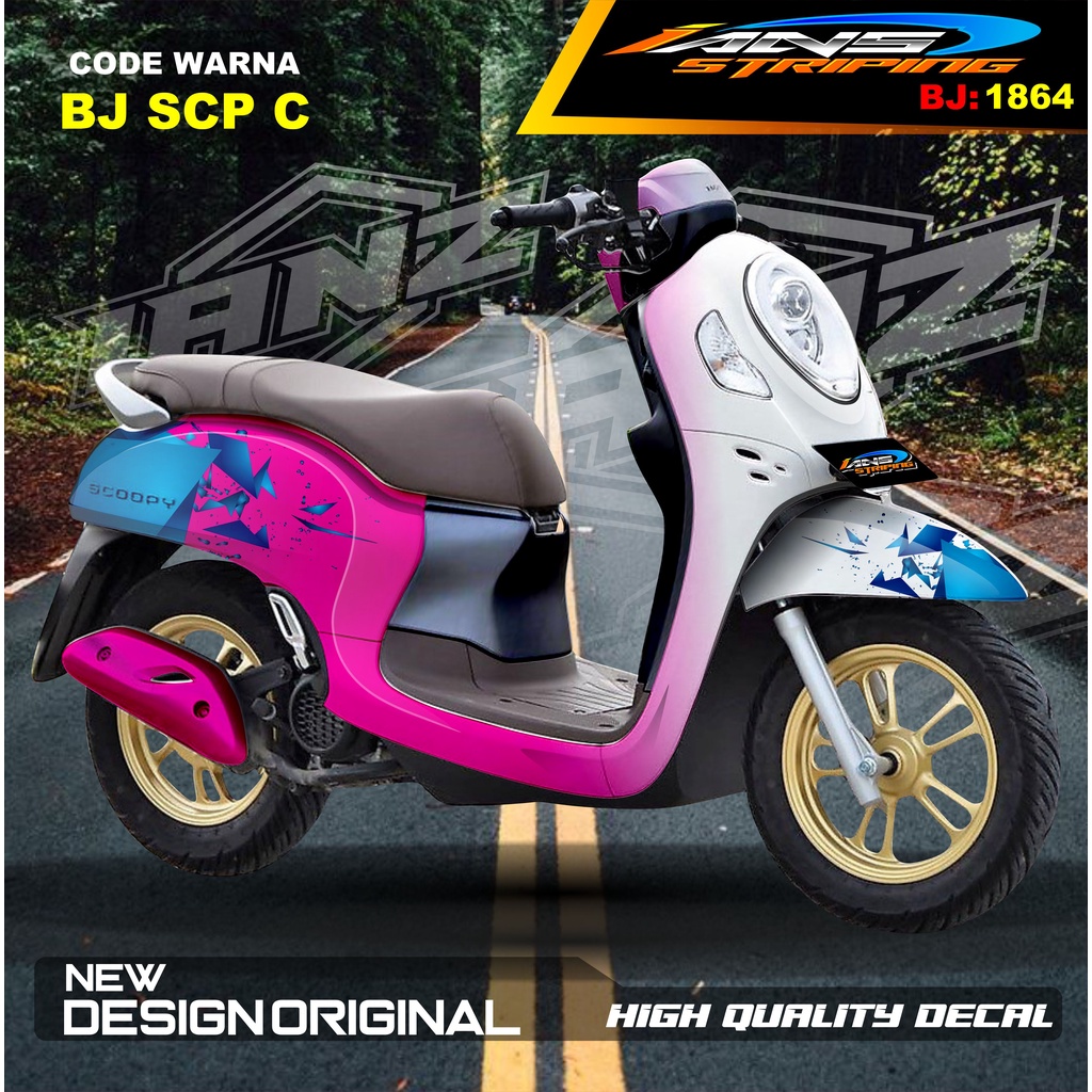 DECAL STIKER FULL BODY SCOOPY / STICKER ALL NEW SCOOPY / STIKER FULL BODY SCOOPY TERMURAH / STIKER MOTOR SCOOPY / STIKER MOTOR