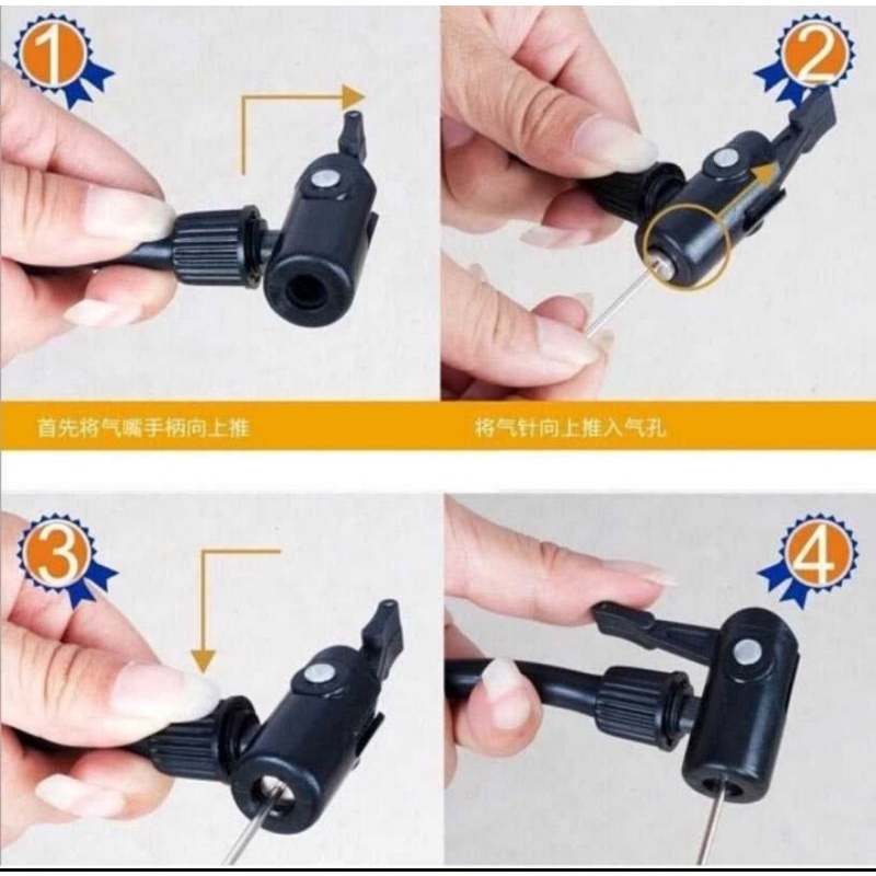 pompa hydro ban sepeda mini portabel angin kasur bola karer serba guna