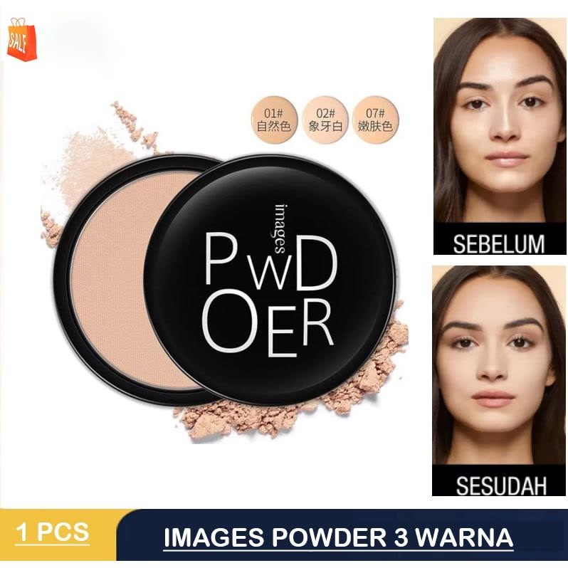 Sadoer Images Powder Bedak Glowing Tahan Lama Anti Air Images Professional Compact Powder 16 Gram