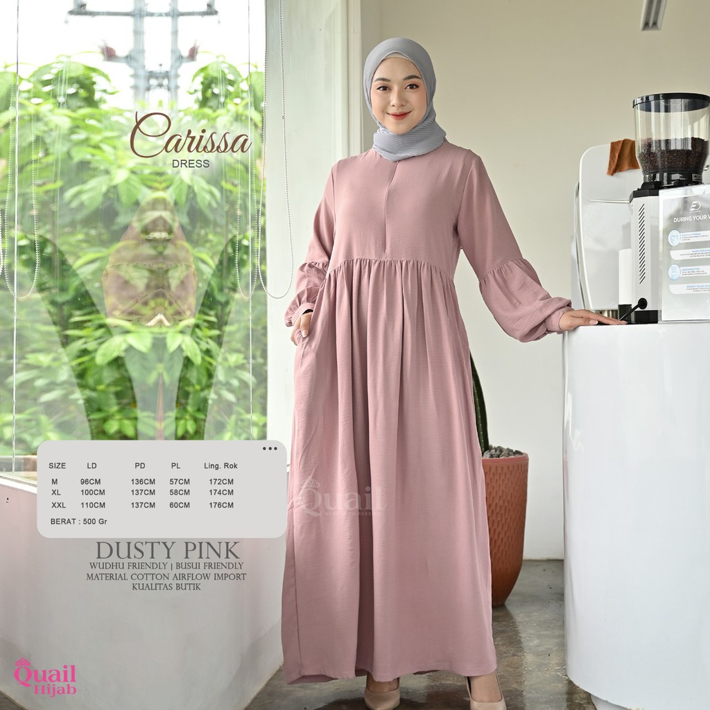 DRESS GAMIS QUAIL HIJAB CARISSA