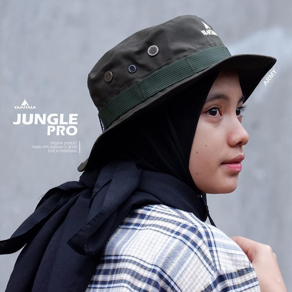 Topi RImba Yamitala Jungle Pro Topi Lapang Lapangan Outdoor Adventure Taslan Quickdry Thomgear Adventure Paiton Probolinggo