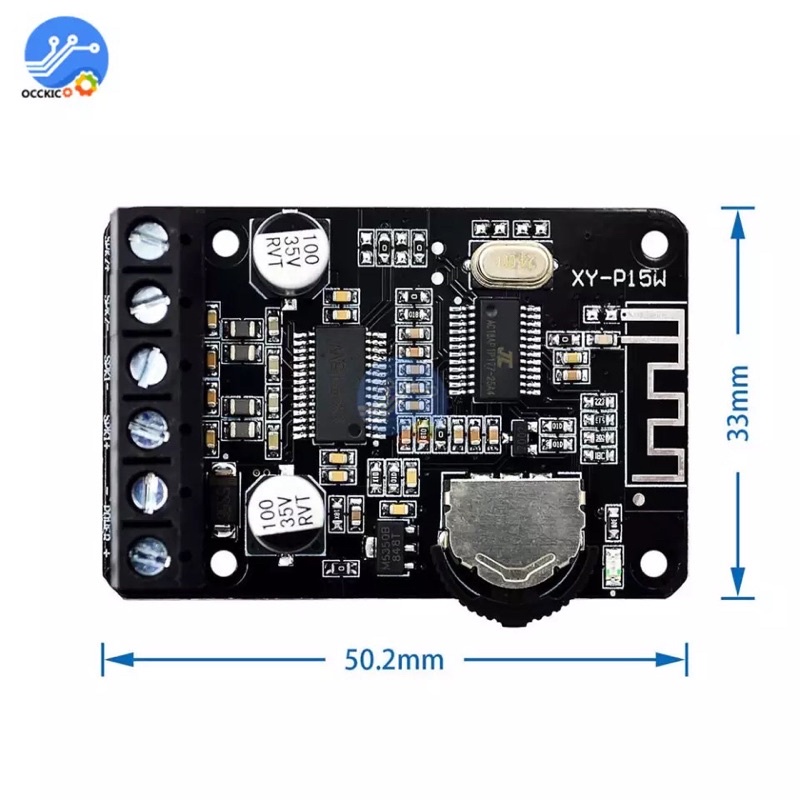 XY-P15W Bluetooth 5.0 Amplifier Board DC 8V 12V 24V 10W 15W 20W Power Amplifiers Audio Stereo Digital AMP Sound Board
