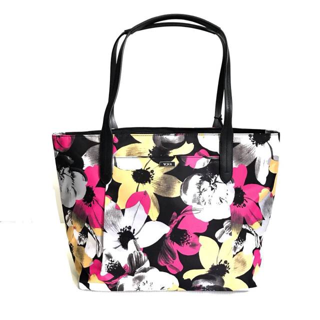 authentic TUMI Vista Q-tote market floral