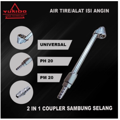 3 ITEM Alat Pengisi Angin Ban Sepeda Motor Mobil semprotan angin kompresor Air Chuck / Air Duster DG-5 Coupler / tire inflator gun 3 in 1 dan selang kompresor 6m