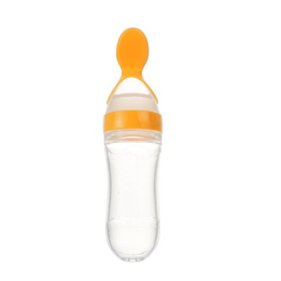 Botol Dot Silikon Sendok Makan Bayi Silicone Squeeze