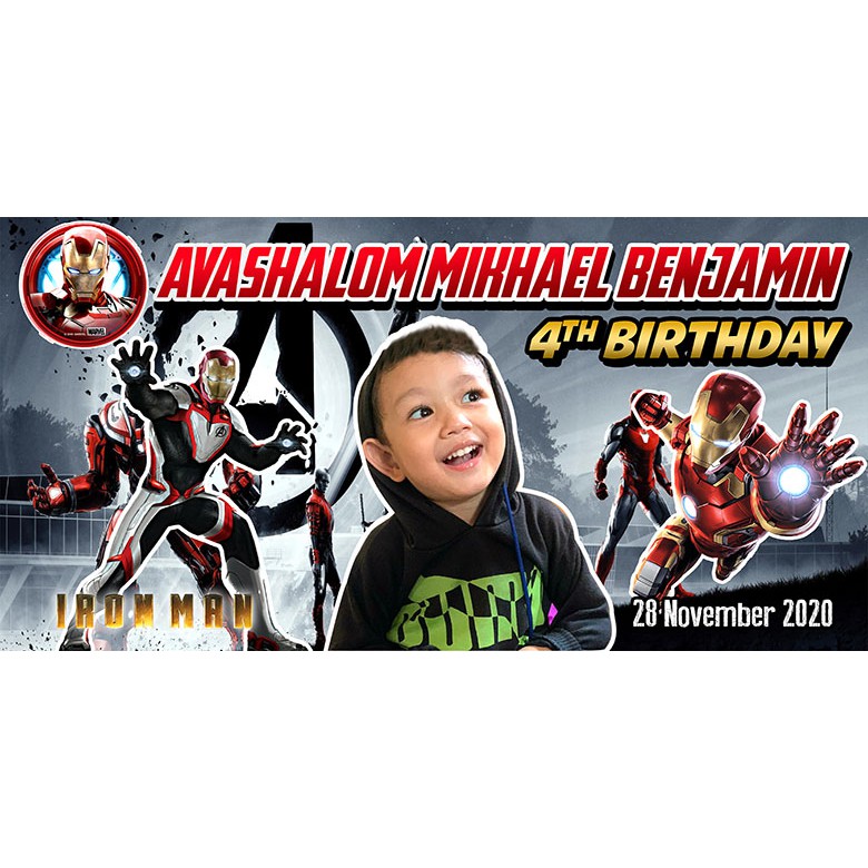 Banner / Spanduk Ulang tahun 2x1 M Tema Custom