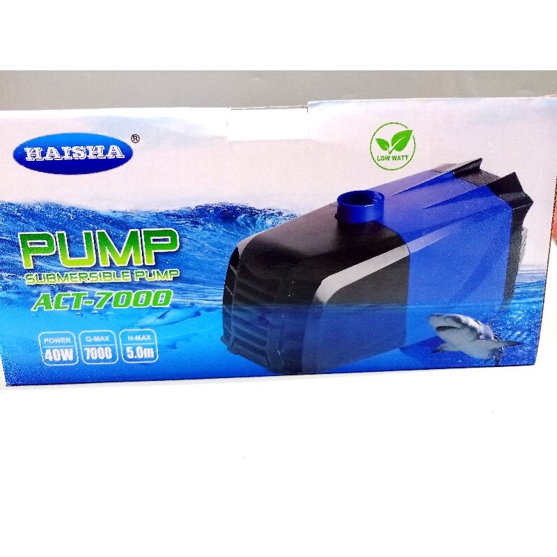 Pompa KOLAM KOI LOW WATT SUBMERSIBLE PUMP HAISHA ACT 7000