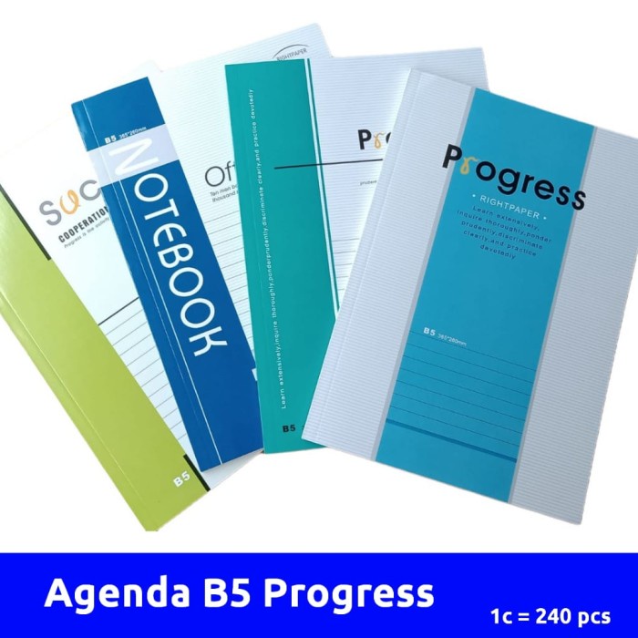 

[PAM] JQ-NB-B5 Progress Agenda/Diary Notebook B5 (pcs)