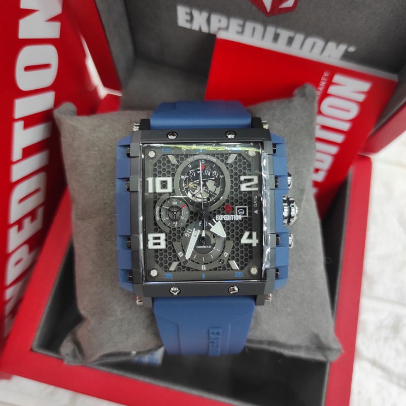 JAM TANGAN EXPEDITION E 6757 / E6757 NEW ORIGINAL GARANSI NAVY