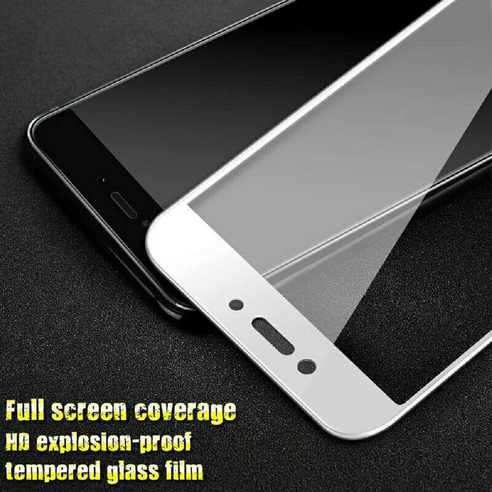 Tempered Glass Xiaomi Redmi 4X Full Colour Bagian Depan / Anti Gores Kaca / Screen Protector TEMPER REDMI 4X