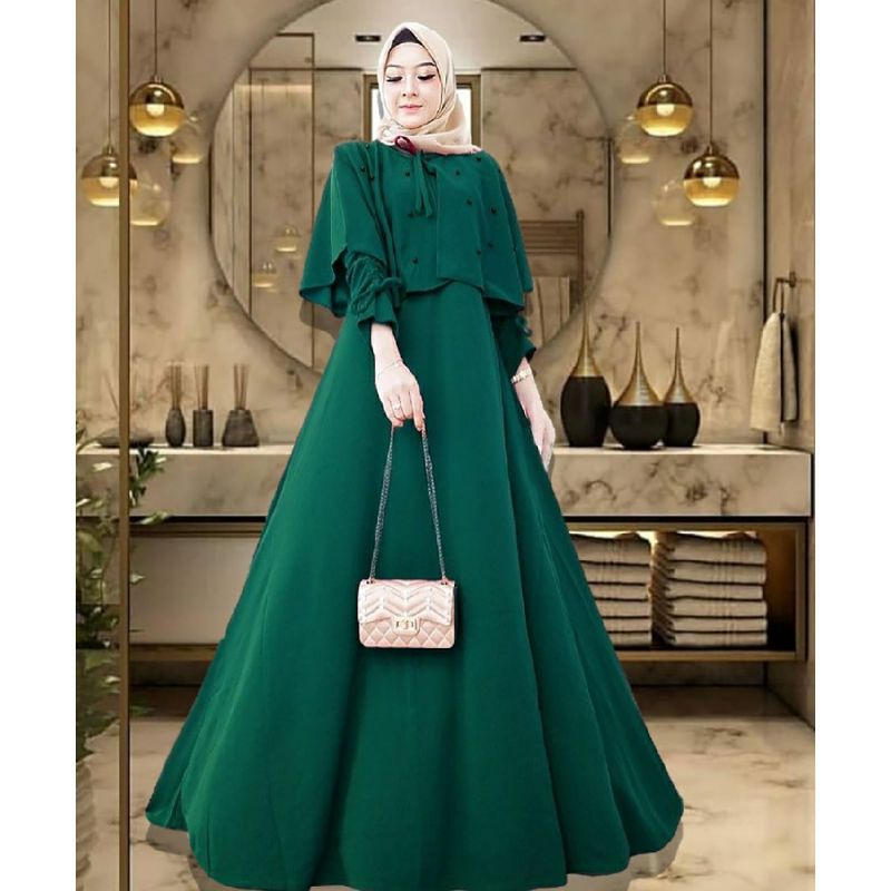 caca dress carita maxy busana muslim terbaru gamis new