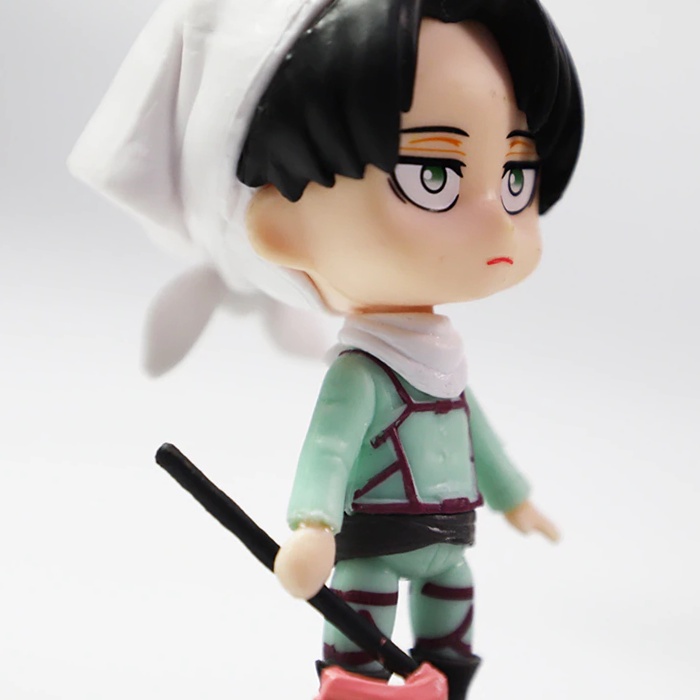 Action Figure Attack on Titan: Cute Kawaii Version - Levi Ackerman & Eeren Jeager-2