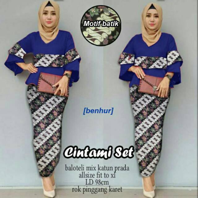 Pakaian wanita/setelan Batik Cintami sf