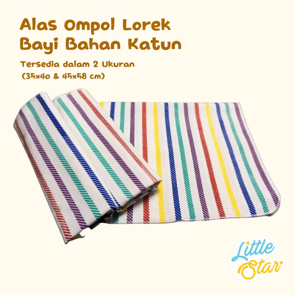 Alas Ompol Bayi Lorek Bahan Katun Lemek Lurik Perlak Alas Tidur