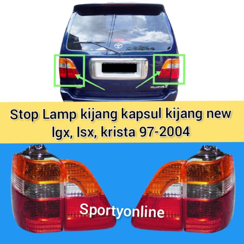 stop lamp kijang kapsul kijang new lgx lsx krista 97-2004 plus segitiga