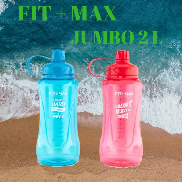 BOTOL MINUM JUMBO KAPASITAS 2 LITER 1 SET (ISI 2)