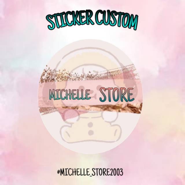 

sticker custom per pcs 2hari siap kirim