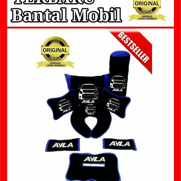 BANTAL MOBIL SET AYLA HEADREST MOBIL AKSESORIS INTERIOR MOBIL MURAH