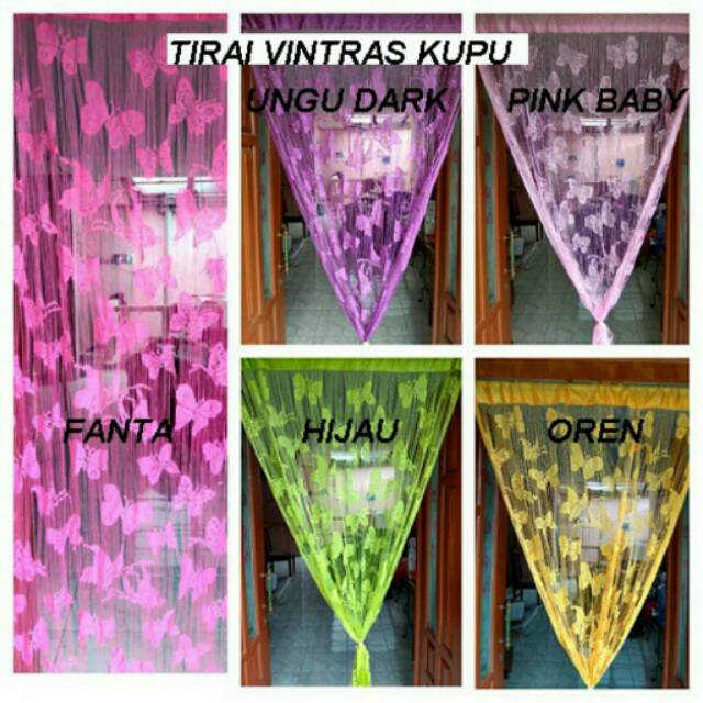 Tirai benang kupu-kupu