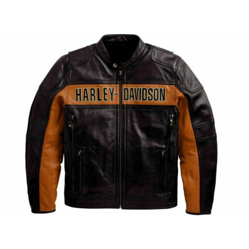 JAKET KULIT TOURING ASLI DOMBA GARUT | JAKET KULIT MOTOR HARLEY FULL BORDIR