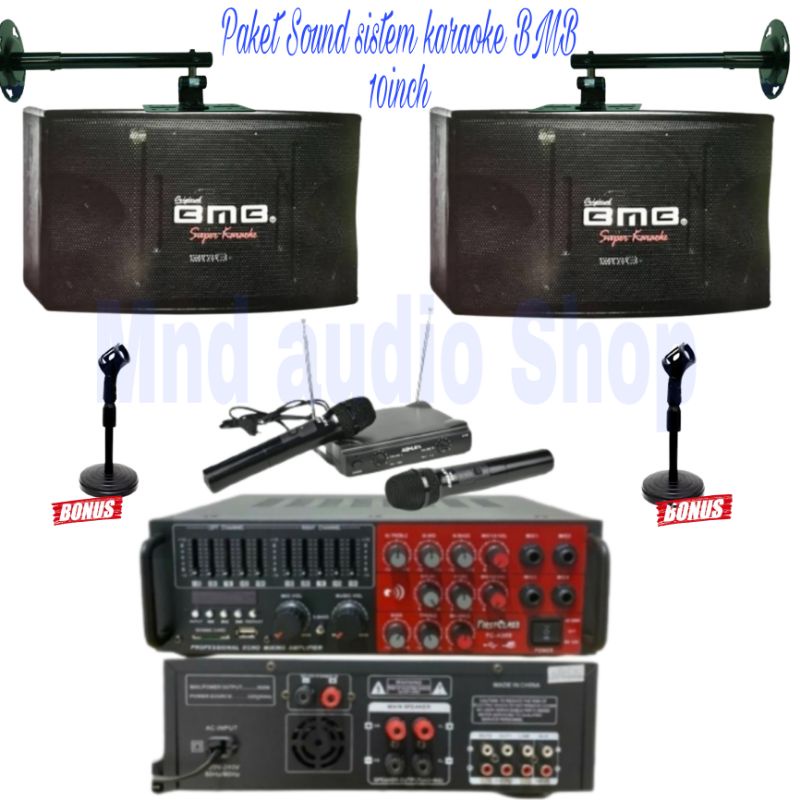 Paket Sound sistem Karaoke Speaker BMB 10inch super karaoke