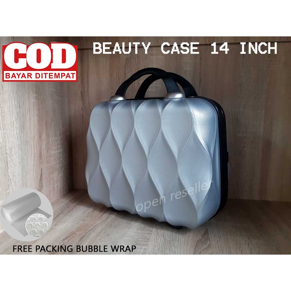 BEAUTY CASE 025 FIBER 14 INCH , PROMO IMPORT HIGH QUALITY COLOURFULL