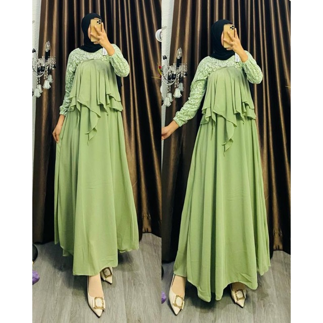 READY GAMIS BROKAT SELENA PREMIUM TERBARU 2022, TERCANTIK, TERPOPULER,TEMEWAH, RERVIRAK, BESSELLER,L