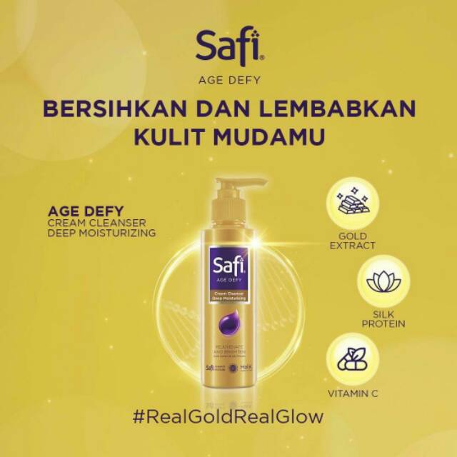 [GROSIR] Safi age defy deep cleanser moisturizer 150ml