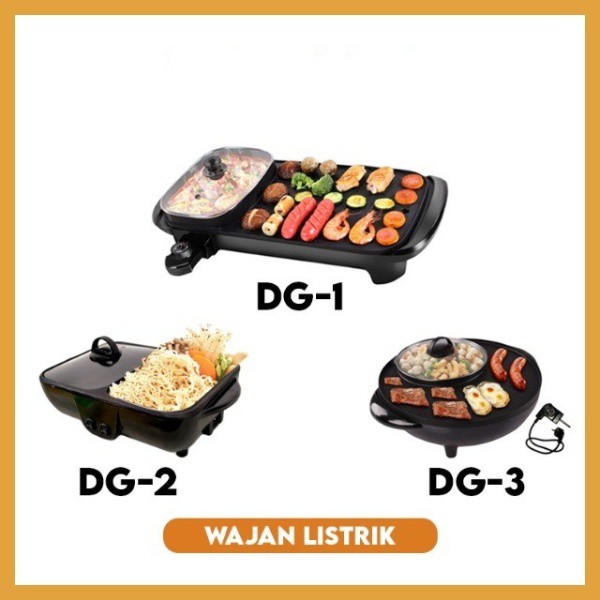 MILIKI SEGERA!!Multifungsi Elektrik Shabu Dan Panggang Grill Pan Dan Hotpot Mini Panci Elektrik