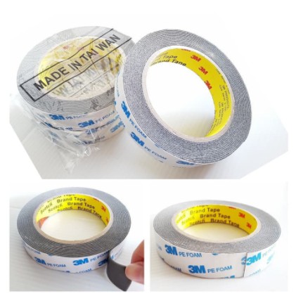 

COD-Double Tape "3M" Pe Foam untuk Tempel Lampu TL T5 / Solasi BB Busa 20mm X 4.5 M